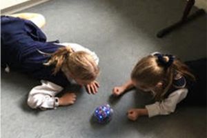 St Margaret Mary's Randwick North - students playing with robot